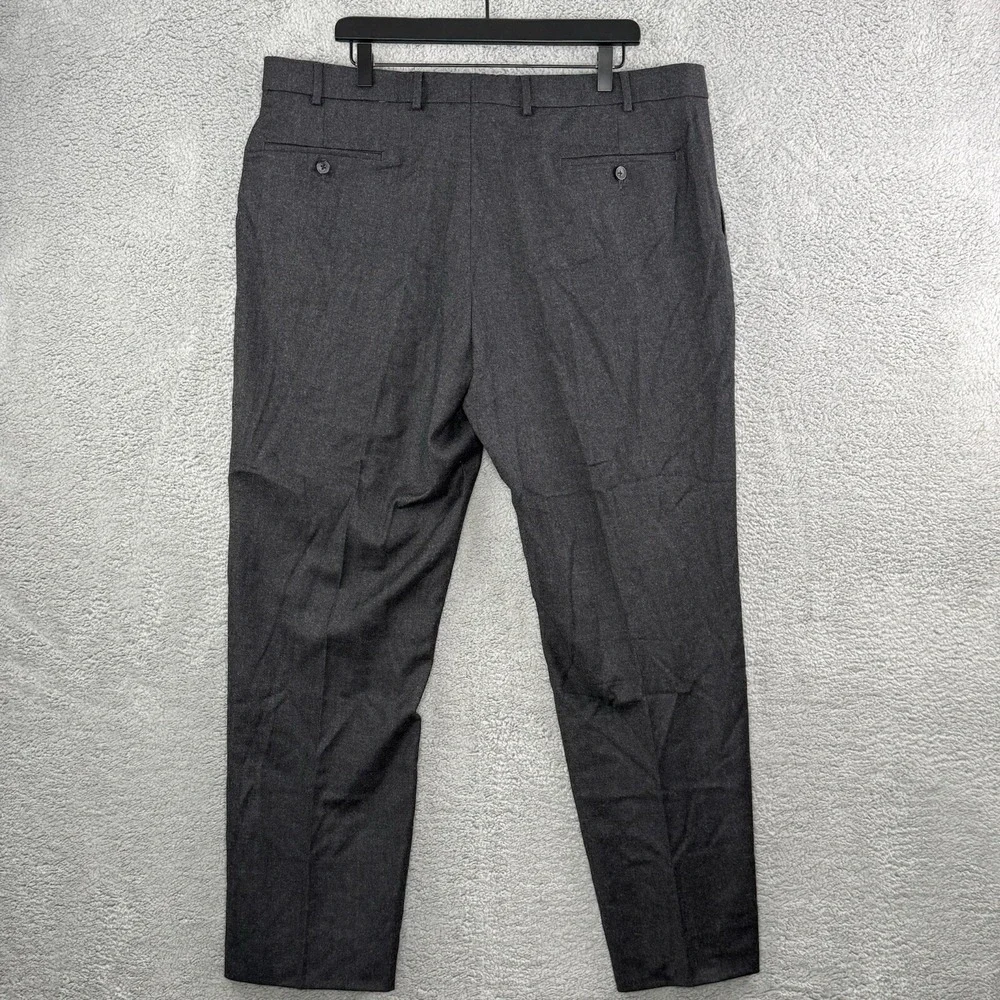 Ballin Men's 40x31 Dark Gray Wool Cashmere Dress‎ Pants Slacks Soft Flat Front